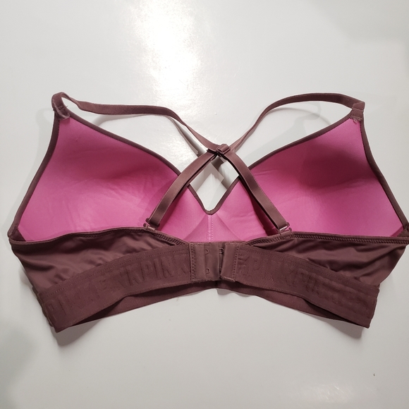 Victoria's Secret Pink Everywhere Wireless Lightly Lined Bra, 36B pink mauve - Picture 6 of 15